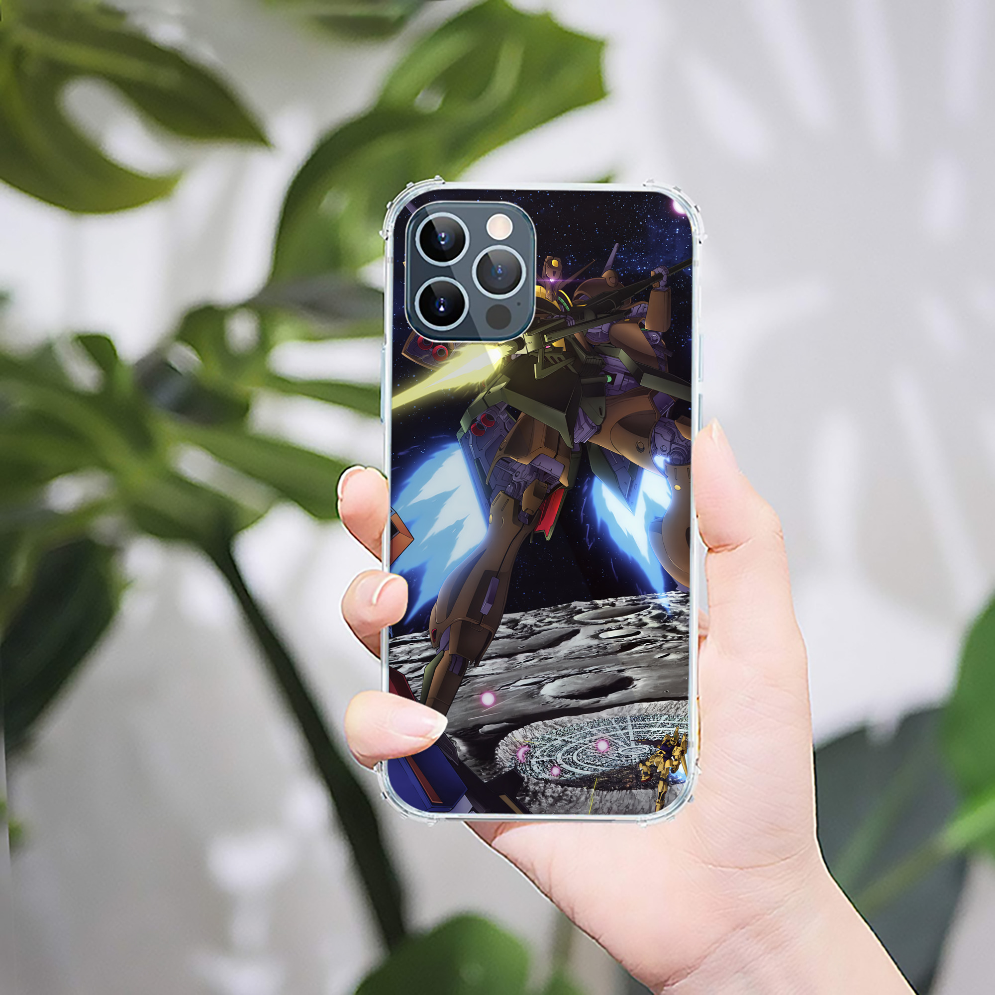 （画像用） 機動戦士ガンダム Mobile Suit Gundam 【iPhone 12シリーズ対応】透明スマホケース（クリアソフトケース）